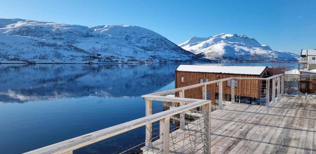 트롬쇠 Kaldfjord Sea House 빌라 외부 사진