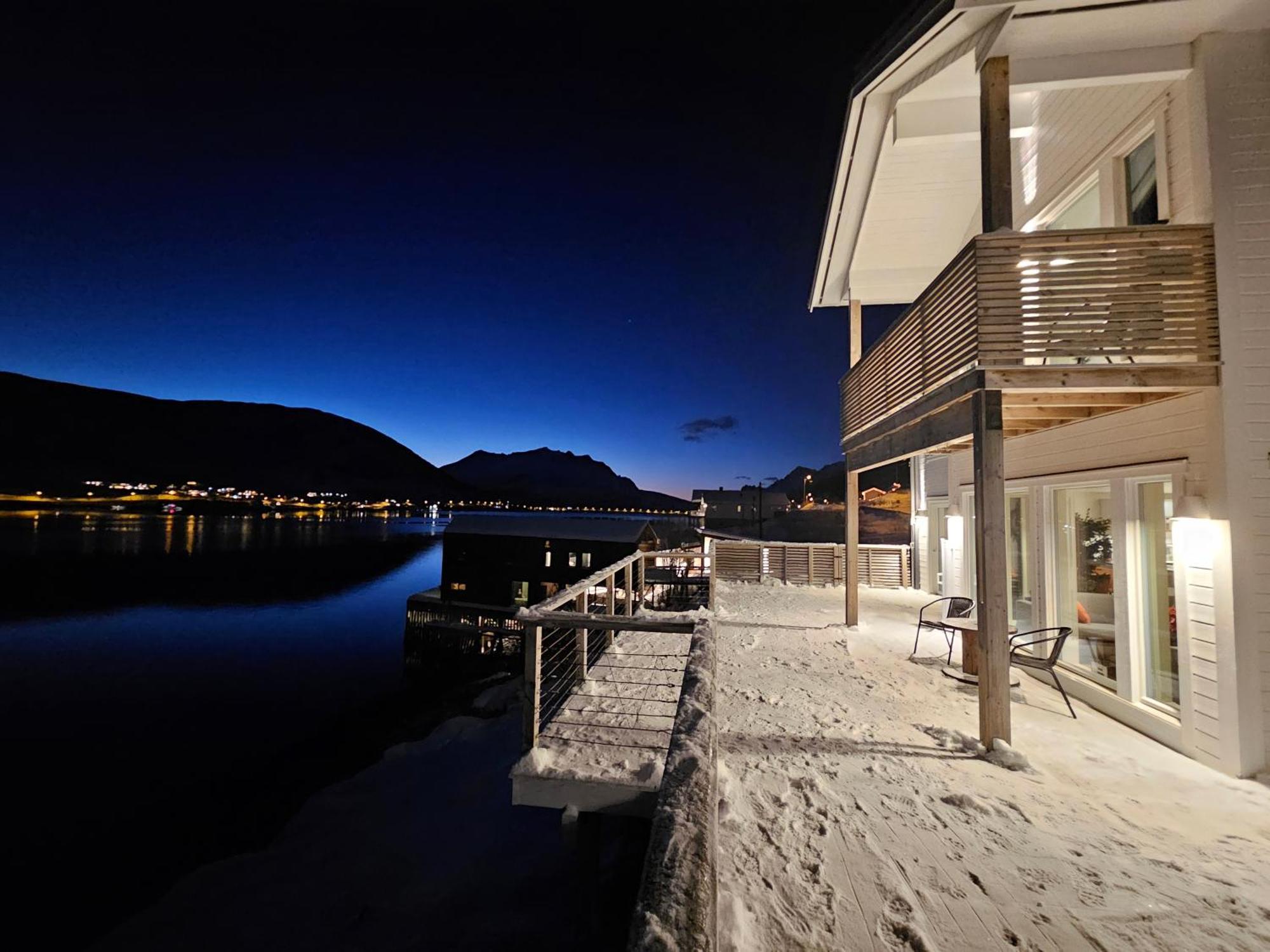 트롬쇠 Kaldfjord Sea House 빌라 외부 사진