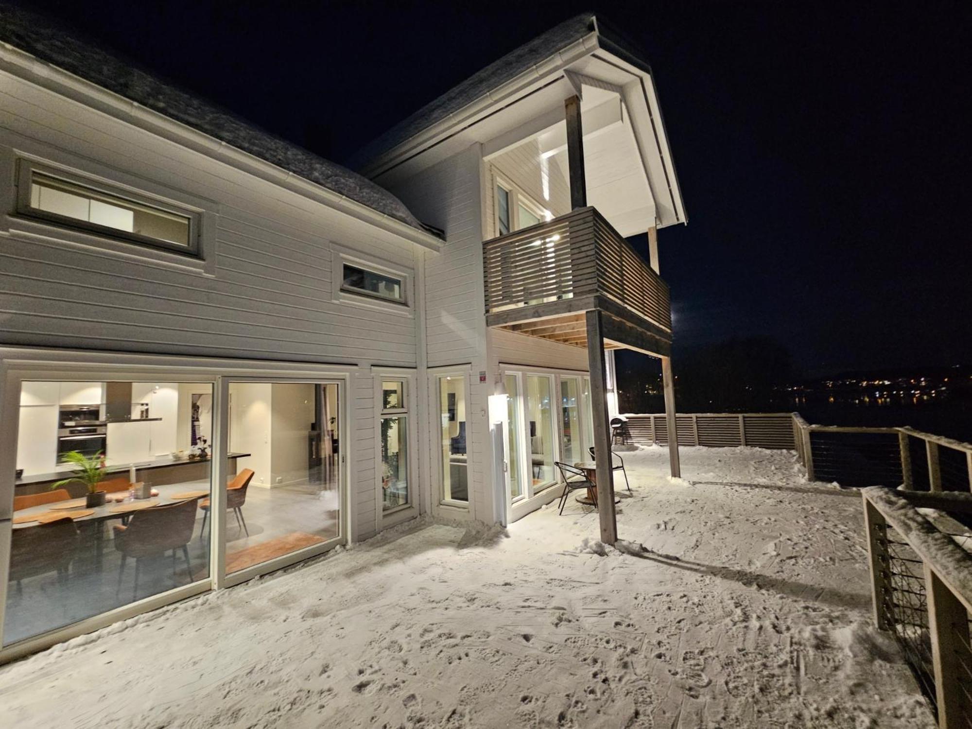 트롬쇠 Kaldfjord Sea House 빌라 외부 사진