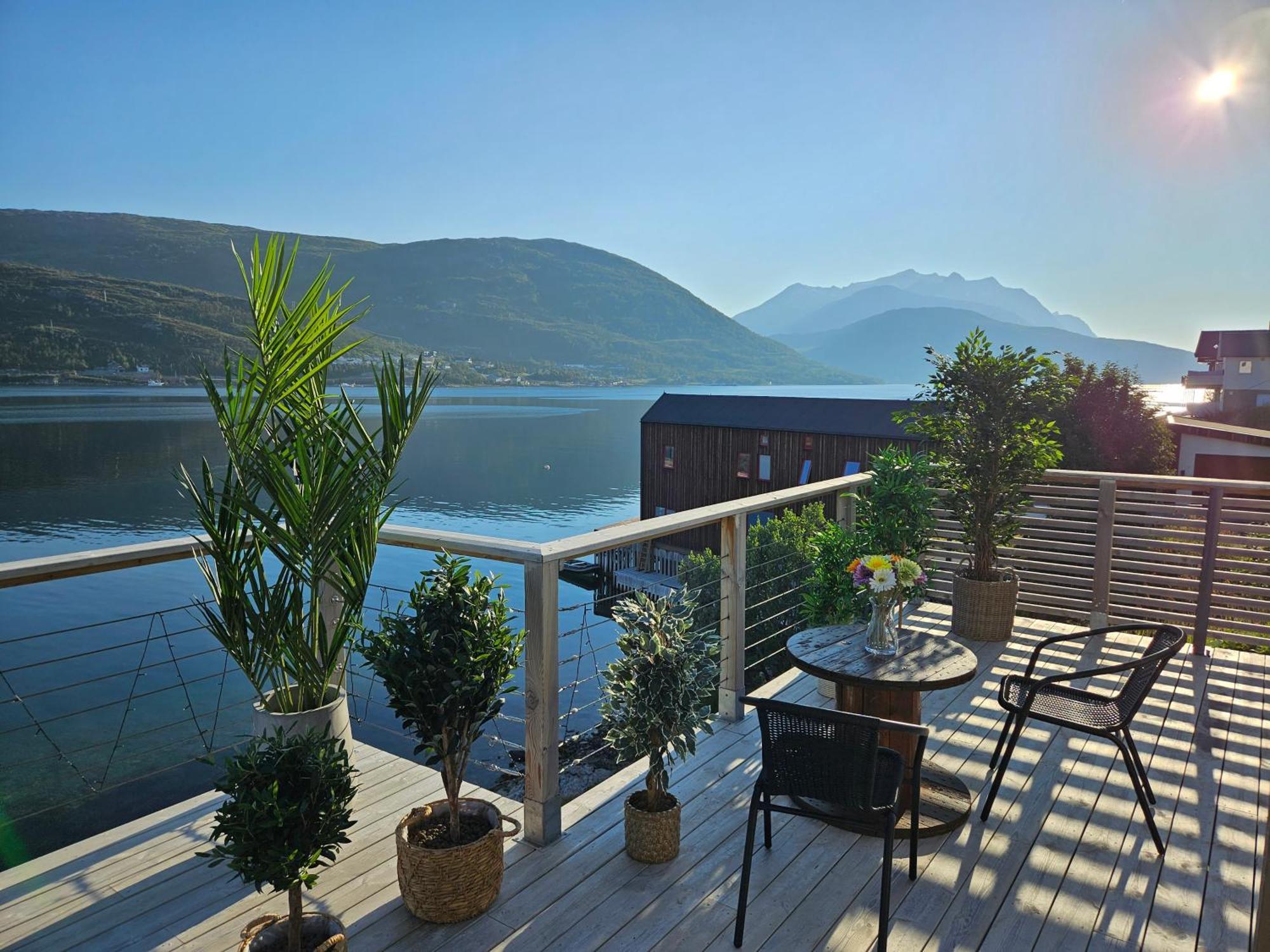 트롬쇠 Kaldfjord Sea House 빌라 외부 사진