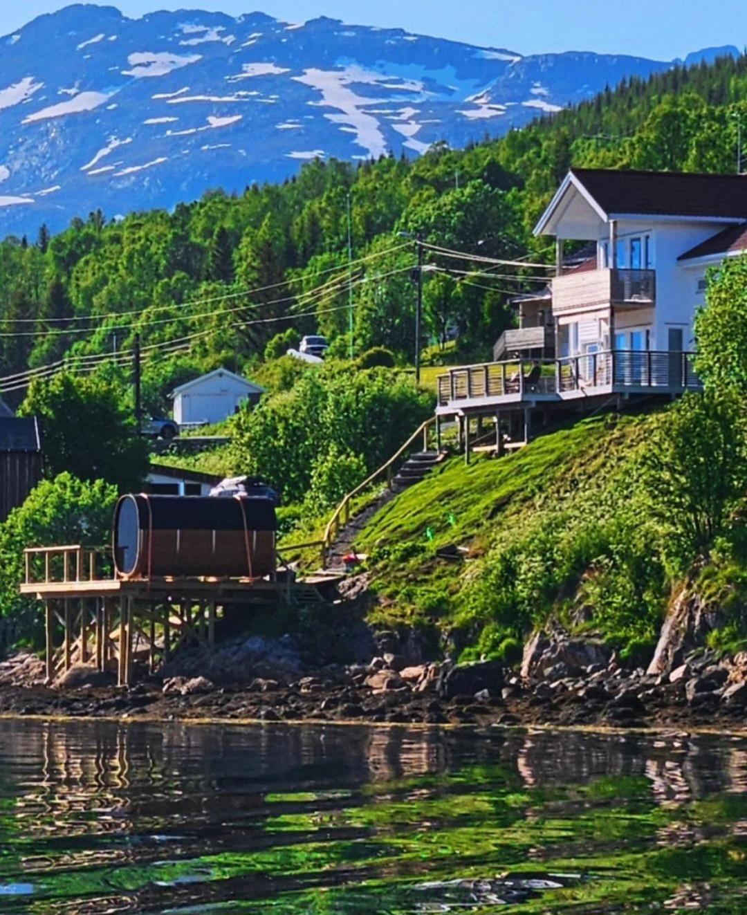 트롬쇠 Kaldfjord Sea House 빌라 외부 사진