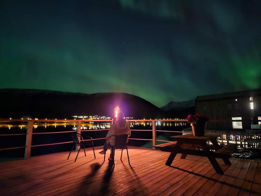 트롬쇠 Kaldfjord Sea House 빌라 외부 사진