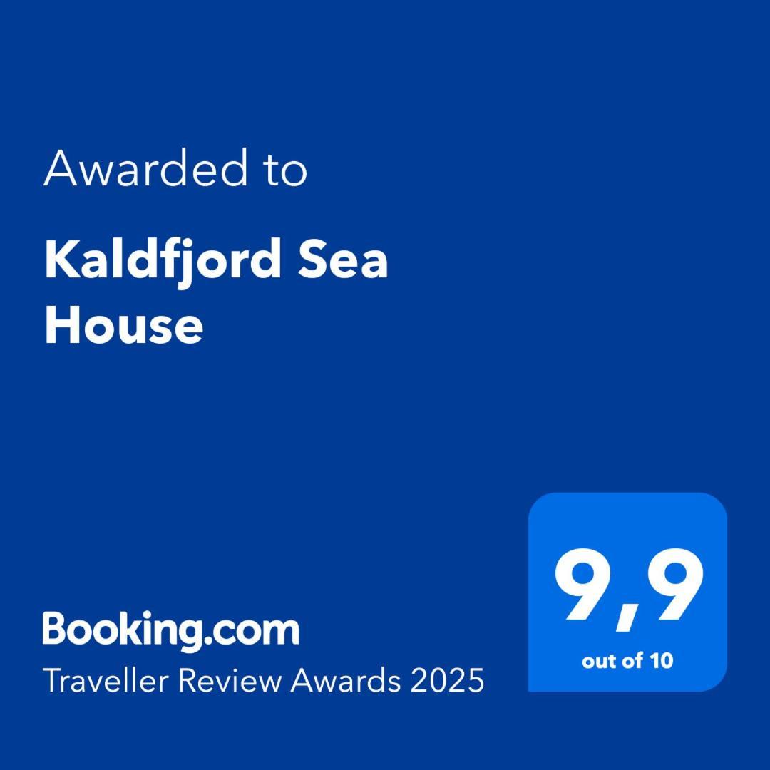 트롬쇠 Kaldfjord Sea House 빌라 외부 사진